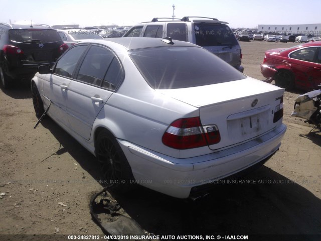 WBAAV53421FJ69109 - 2001 BMW 330 I WHITE photo 3