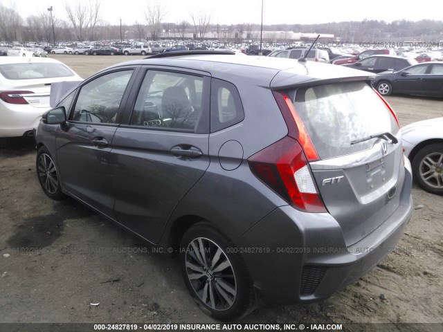 3HGGK5H80GM702098 - 2016 HONDA FIT EX/EXL GRAY photo 3