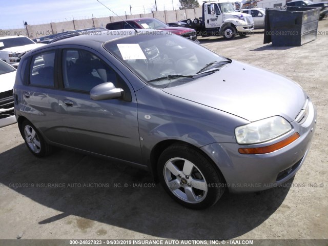 KL1TD66678B085927 - 2008 CHEVROLET AVEO LS GRAY photo 1