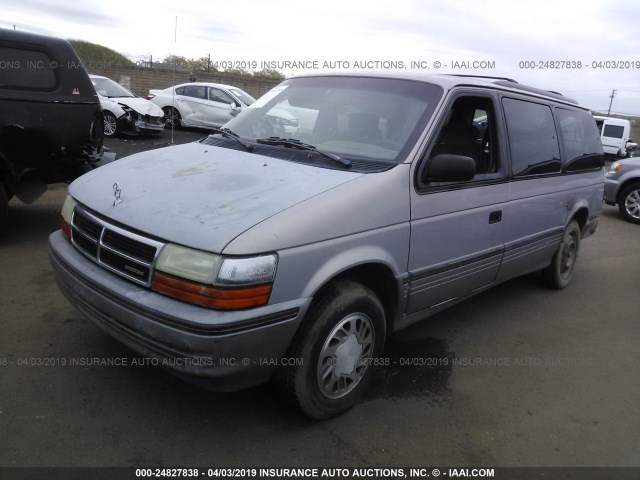 1B4GH54R9PX509130 - 1993 DODGE GRAND CARAVAN LE/ES GRAY photo 2