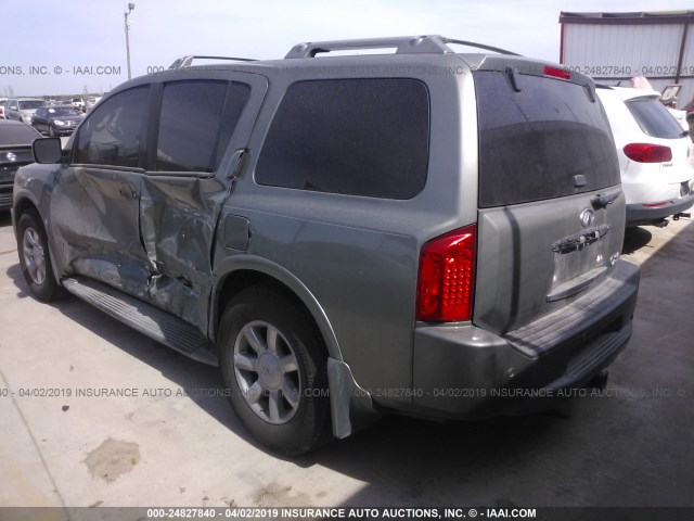 5N3AA08A85N800105 - 2005 INFINITI QX56 GRAY photo 3