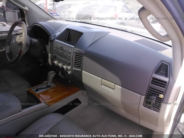 5N3AA08A85N800105 - 2005 INFINITI QX56 GRAY photo 5