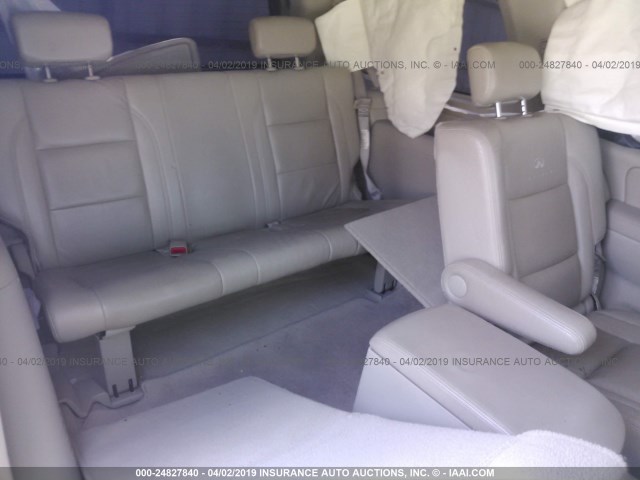 5N3AA08A85N800105 - 2005 INFINITI QX56 GRAY photo 8