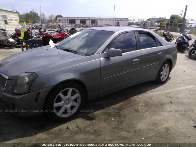 1G6DP567X50119215 - 2005 CADILLAC CTS HI FEATURE V6 GRAY photo 2