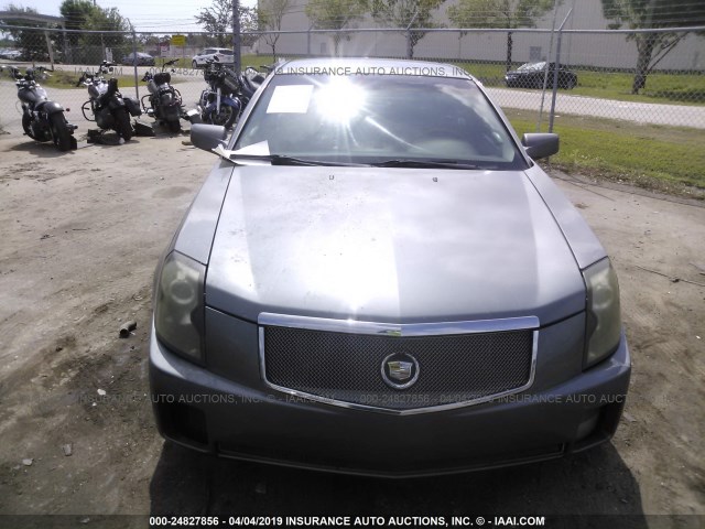 1G6DP567X50119215 - 2005 CADILLAC CTS HI FEATURE V6 GRAY photo 6