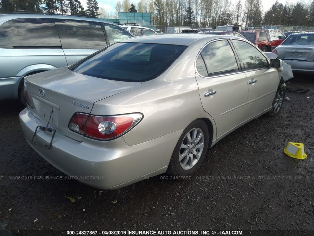 JTHBF30G720049736 - 2002 LEXUS ES 300 TAN photo 4