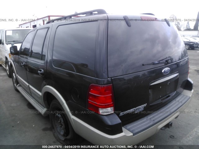 1FMPU17515LA38977 - 2005 FORD EXPEDITION EDDIE BAUER BLACK photo 3