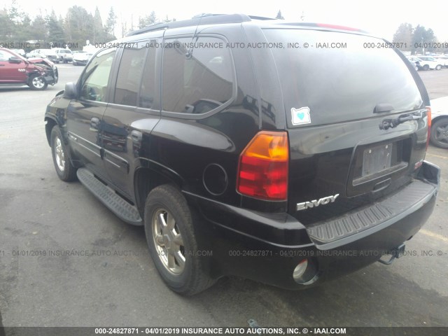 1GKDT13S022440873 - 2002 GMC ENVOY BLACK photo 3