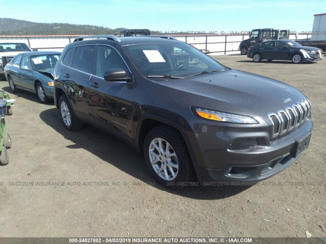 1C4PJLCB7HW619715 - 2017 JEEP CHEROKEE LATITUDE GRAY photo 1