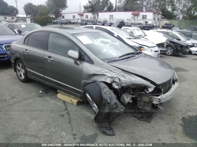 2HGFA16918H515052 - 2008 HONDA CIVIC EXL GRAY photo 1