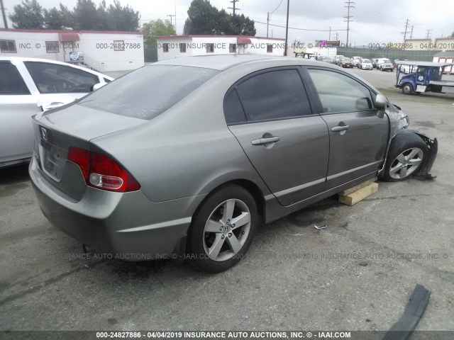 2HGFA16918H515052 - 2008 HONDA CIVIC EXL GRAY photo 4