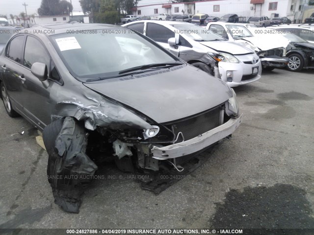 2HGFA16918H515052 - 2008 HONDA CIVIC EXL GRAY photo 6