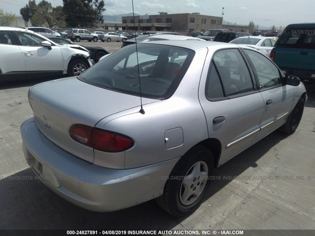 1G1JC524827415224 - 2002 CHEVROLET CAVALIER CNG SILVER photo 4