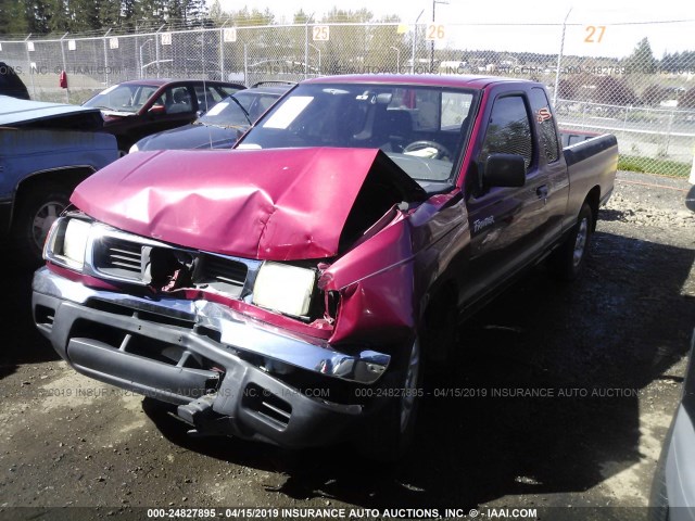 1N6DD26S9WC334218 - 1998 NISSAN FRONTIER KING CAB XE/KING CAB SE RED photo 2