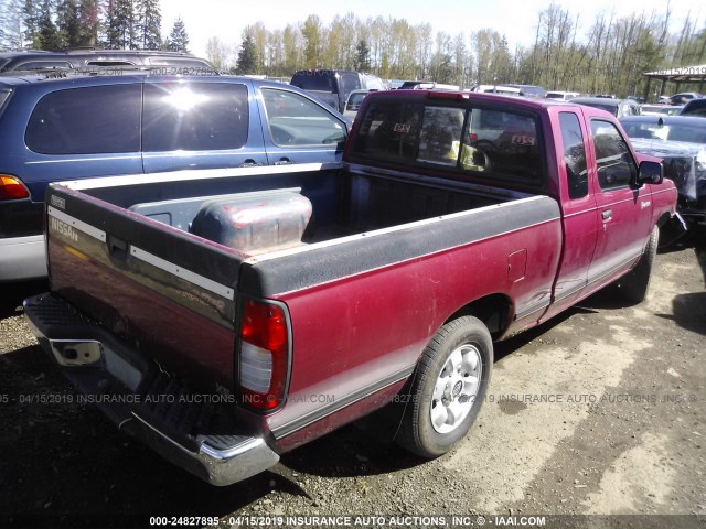 1N6DD26S9WC334218 - 1998 NISSAN FRONTIER KING CAB XE/KING CAB SE RED photo 4