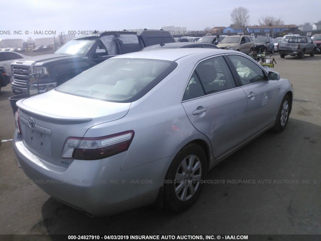 JTNBB46K673016128 - 2007 TOYOTA CAMRY NEW GENERAT HYBRID SILVER photo 4