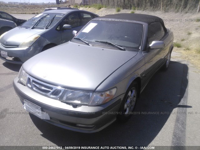 YS3DF78K817002692 - 2001 SAAB 9-3 SE GRAY photo 2