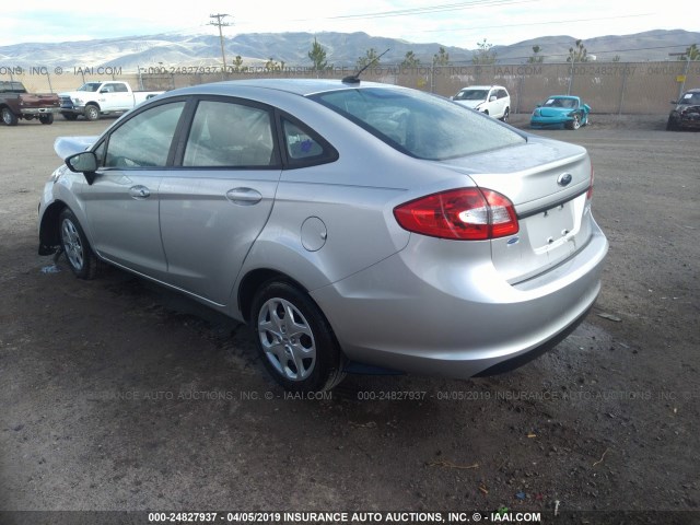 3FADP4AJ2DM205761 - 2013 FORD FIESTA S SILVER photo 3