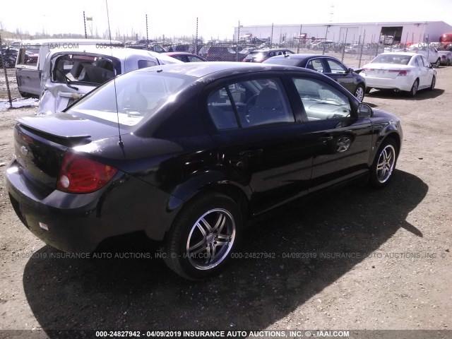 1G1AL58F167632371 - 2006 CHEVROLET COBALT LT BLACK photo 4