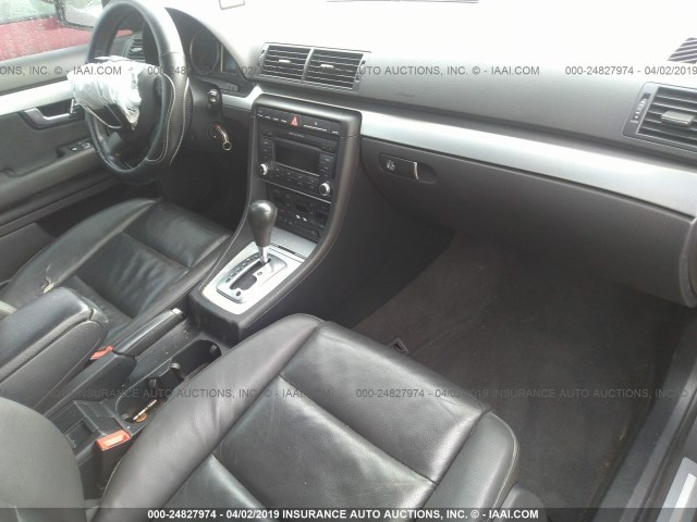 WAUAF78E78A126290 - 2008 AUDI A4 2.0T BLACK photo 5
