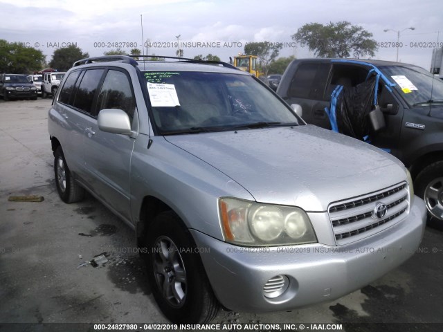 JTEGF21AX30117214 - 2003 TOYOTA HIGHLANDER LIMITED SILVER photo 1