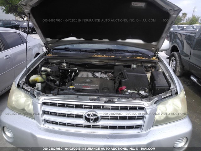 JTEGF21AX30117214 - 2003 TOYOTA HIGHLANDER LIMITED SILVER photo 10