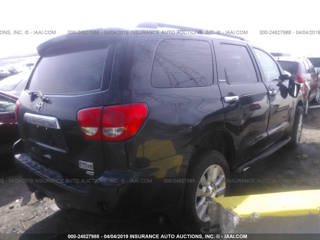 5TDDW5G14BS045874 - 2011 TOYOTA SEQUOIA PLATINUM BLACK photo 4