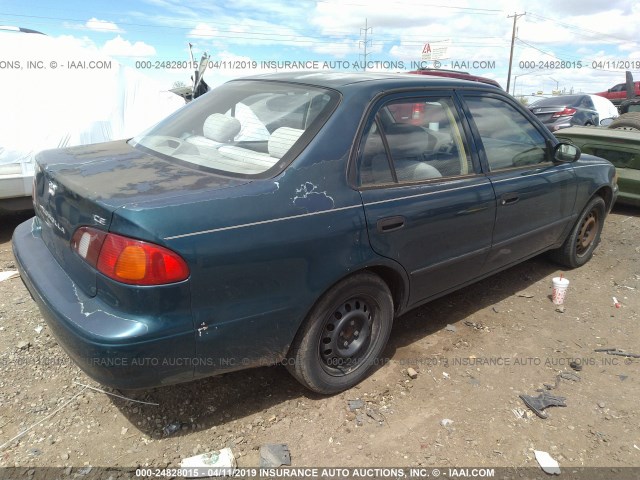 1NXBR12E8XZ169372 - 1999 TOYOTA COROLLA VE/CE/LE GREEN photo 4