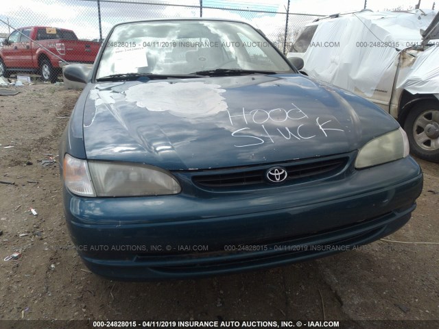 1NXBR12E8XZ169372 - 1999 TOYOTA COROLLA VE/CE/LE GREEN photo 6