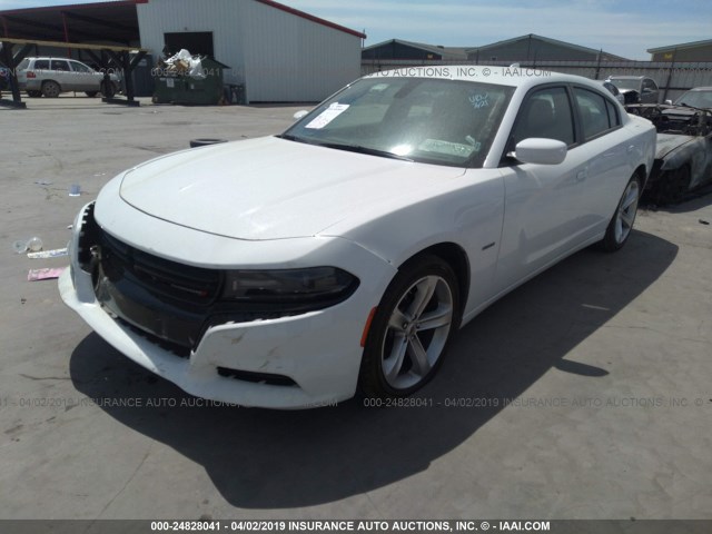 2C3CDXCT9JH261127 - 2018 DODGE CHARGER R/T WHITE photo 2