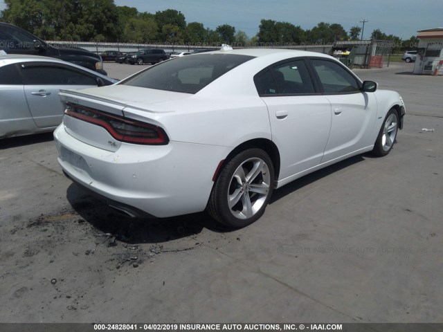 2C3CDXCT9JH261127 - 2018 DODGE CHARGER R/T WHITE photo 4