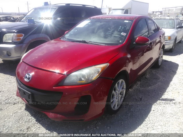 JM1BL1W55C1678606 - 2012 MAZDA 3 S RED photo 2