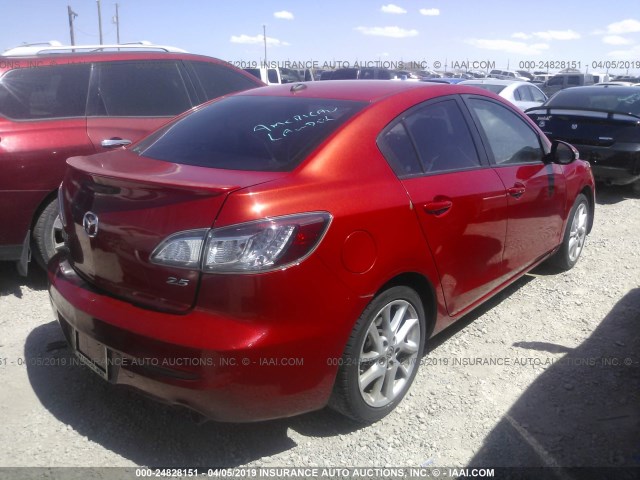 JM1BL1W55C1678606 - 2012 MAZDA 3 S RED photo 4