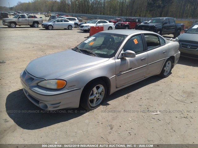 1G2NW52E9YM752282 - 2000 PONTIAC GRAND AM GT SILVER photo 2