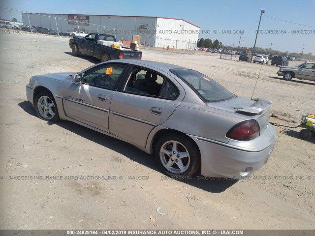 1G2NW52E9YM752282 - 2000 PONTIAC GRAND AM GT SILVER photo 3