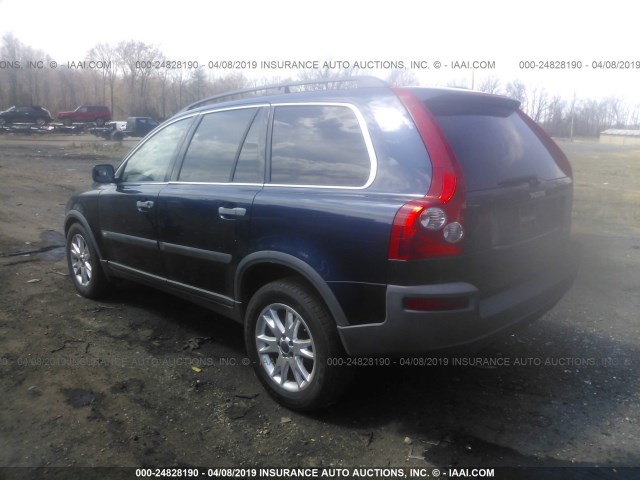 YV1CZ91H631014442 - 2003 VOLVO XC90 T6 BLUE photo 3