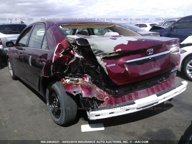 4T1BE32K56U118617 - 2006 TOYOTA CAMRY LE/XLE/SE RED photo 3