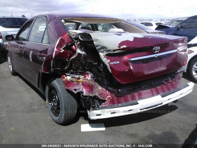 4T1BE32K56U118617 - 2006 TOYOTA CAMRY LE/XLE/SE RED photo 6