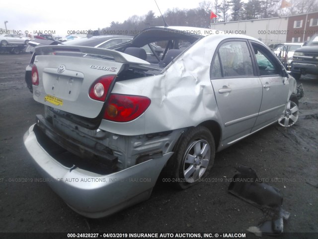 2T1BR32EX3C073881 - 2003 TOYOTA COROLLA CE/LE/S SILVER photo 4