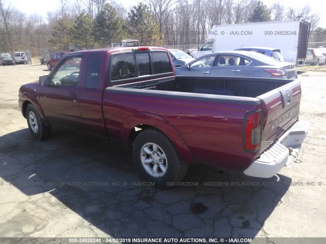 1N6DD26T83C436856 - 2003 NISSAN FRONTIER KING CAB XE RED photo 3
