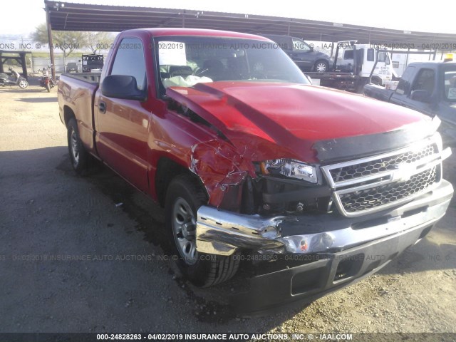 1GCEC14Z46Z249918 - 2006 CHEVROLET SILVERADO C1500 RED photo 6