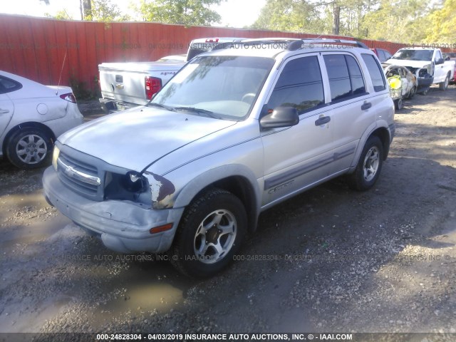 2CNBJ734816958630 - 2001 CHEVROLET TRACKER ZR2 SILVER photo 2