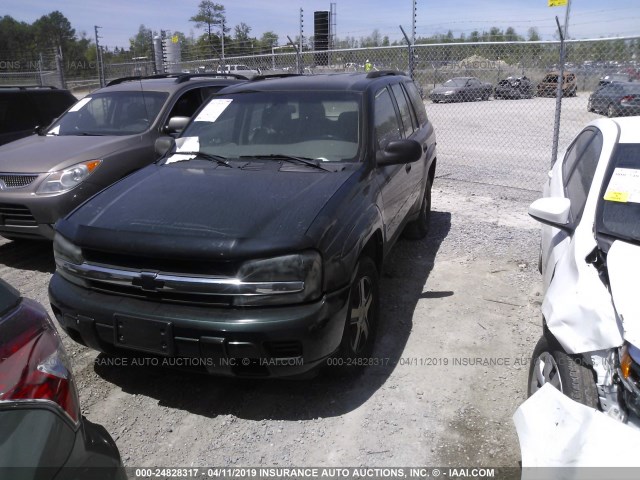 1GNDS13S042226815 - 2004 CHEVROLET TRAILBLAZER LS/LT GREEN photo 2