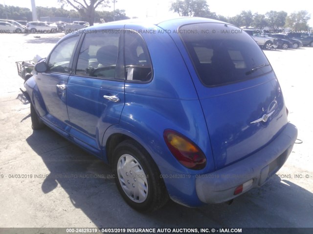 3C4FY48B83T617704 - 2003 CHRYSLER PT CRUISER CLASSIC BLUE photo 3