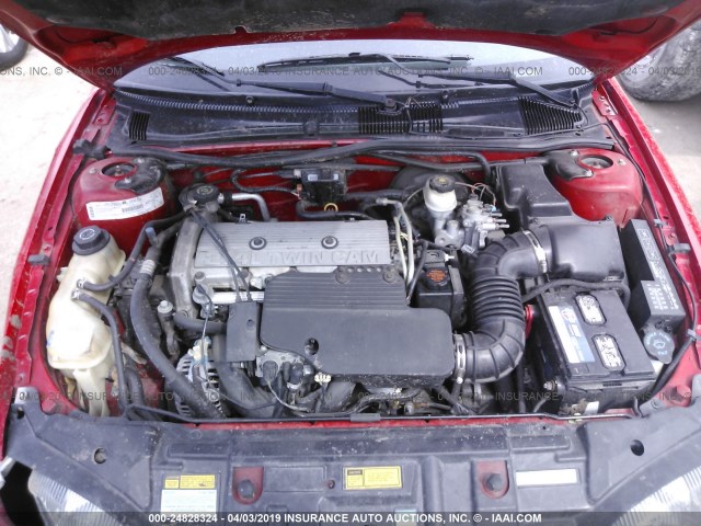 4G1JF32T4WB901291 - 1998 CHEVROLET CAVALIER Z24 RED photo 10