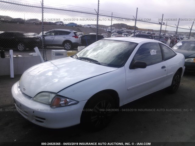 1G1JS124227269317 - 2002 CHEVROLET CAVALIER LS WHITE photo 2