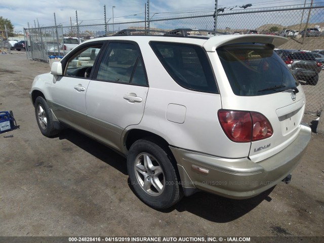 JT6HF10U1Y0135162 - 2000 LEXUS RX 300 WHITE photo 3