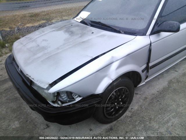 JT2AE94A7N0261638 - 1992 TOYOTA COROLLA DLX SILVER photo 6