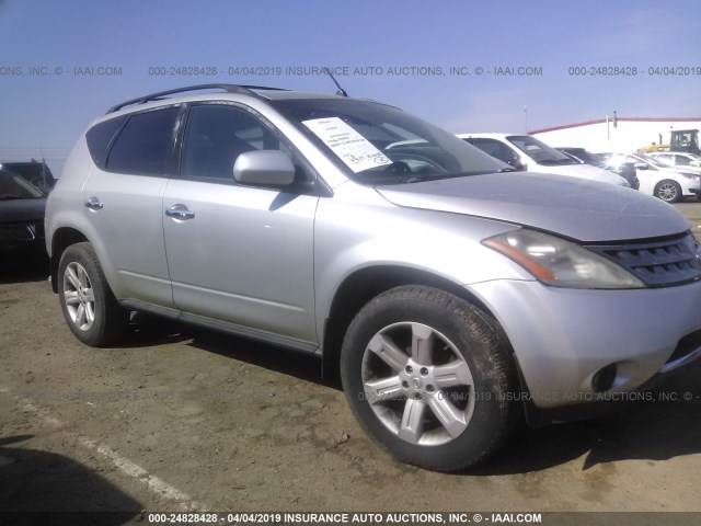 JN8AZ08W37W653999 - 2007 NISSAN MURANO SL/SE/S SILVER photo 1