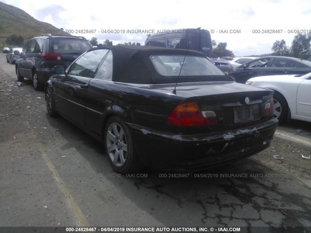 WBABS33461JY40229 - 2001 BMW 325 CI BLACK photo 3